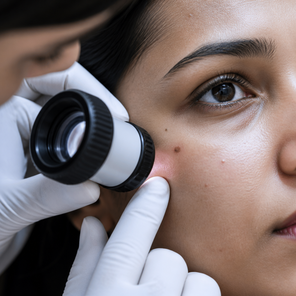 Basal cell carcinoma skin detection